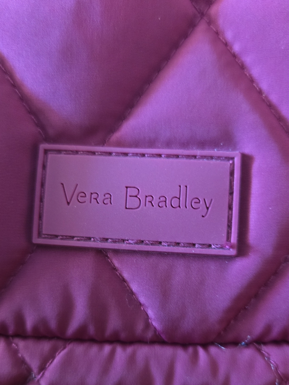 Vera Bradley Quilted Crossbody Bag in Raspberry Pink